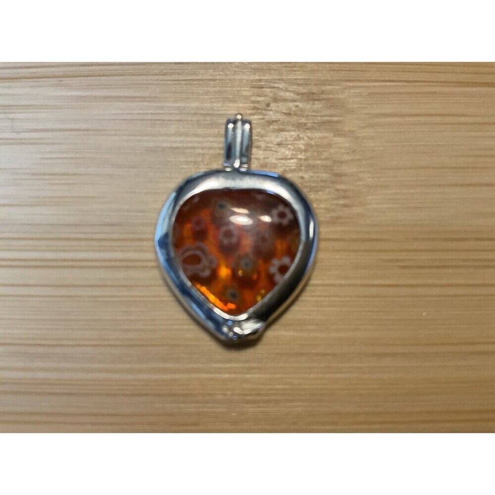 Mille Fleur Heart Pendant .925